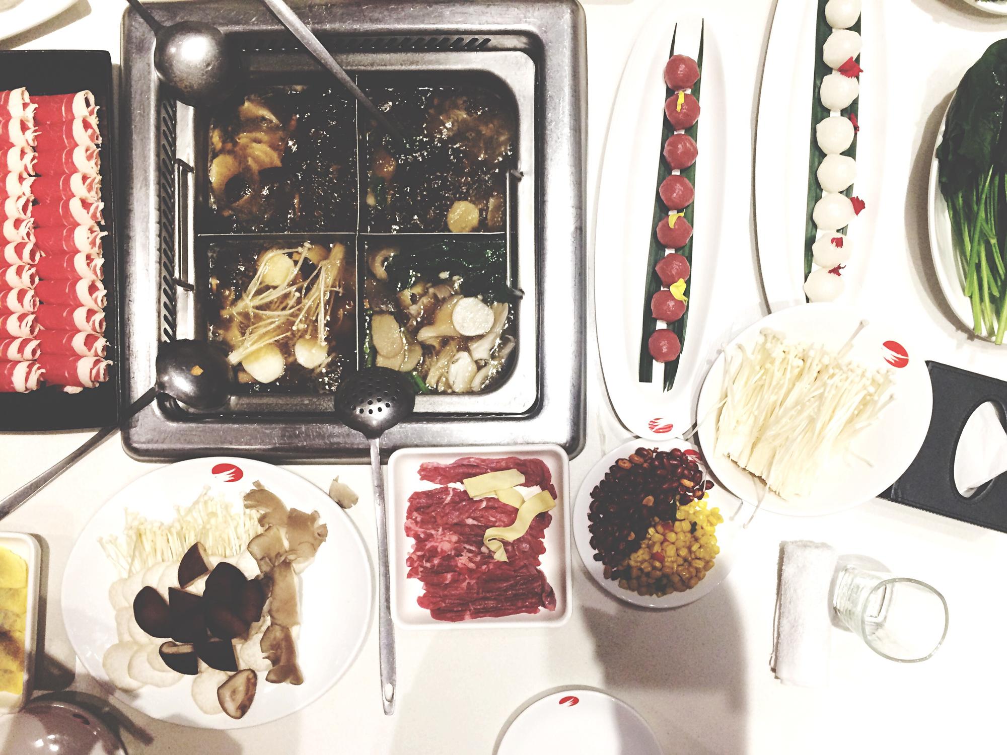 compact mise en place tray with labelled portions
